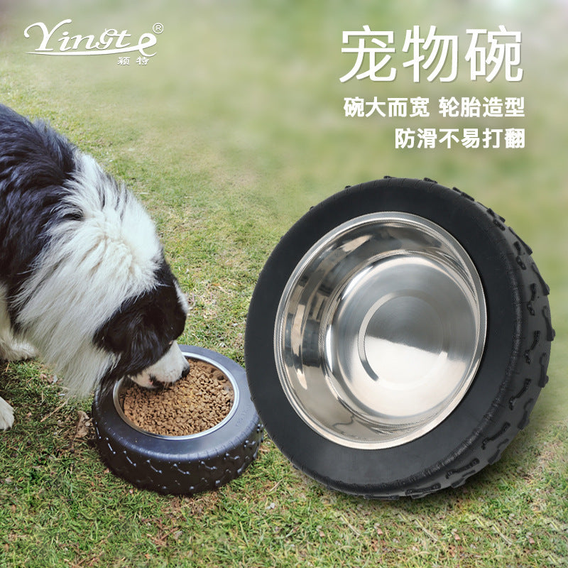 Why a Tire-Design Dog Bowl Stays Put