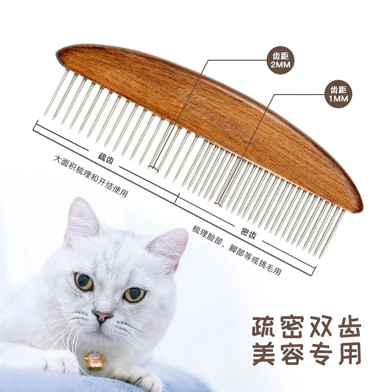 A Grooming Game-Changer: Reviewing the Solid Wood Dual-Sided Pet Comb