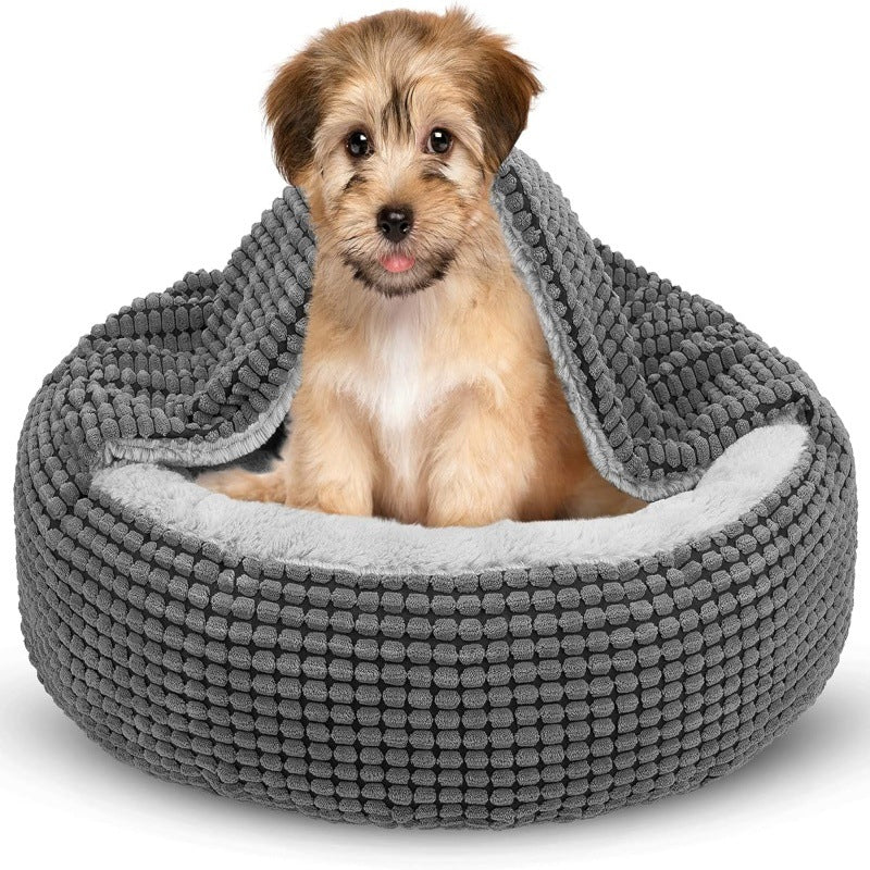 Why a Hooded Donut Bed Gives Anxious Pets a Safe Spot