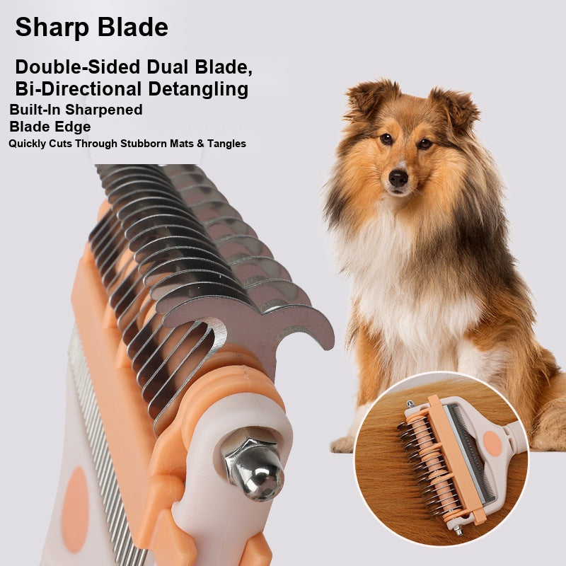 Pet Detangling Comb Dogs Cats - Multifunctional Three