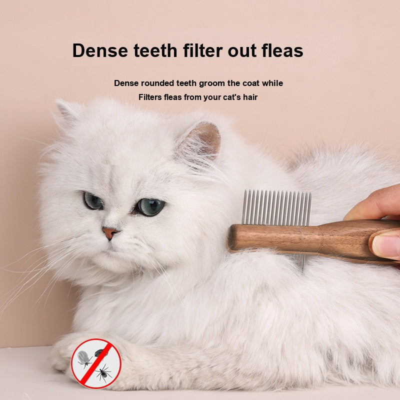 Wood Pet Comb Solid Antique Removing Loose - Cat Hair Removal
