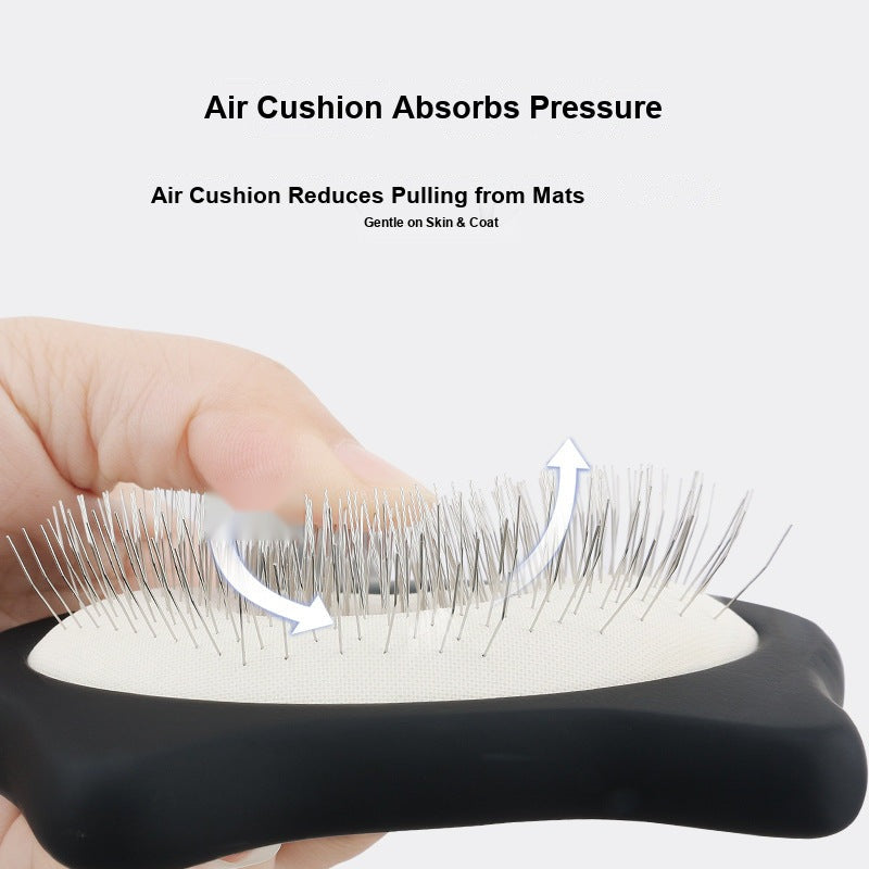 Wood Pet Grooming Brush Dog Solid Needle - Detangling